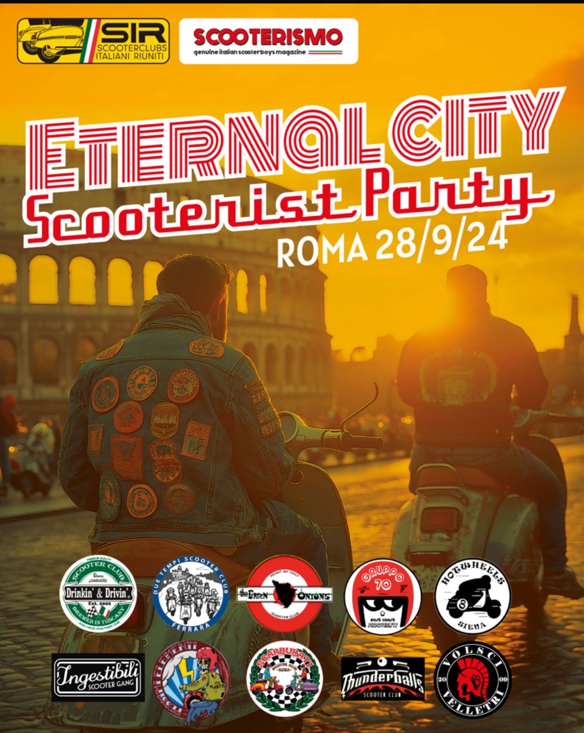 Eternal City Scooterist Party Roma