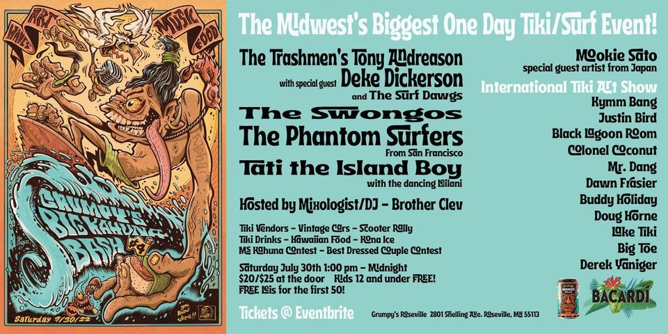 Grumpys BIG KAHUNA BASH 4, Grumpy's Bar & Grill Roseville, 30 July 2022