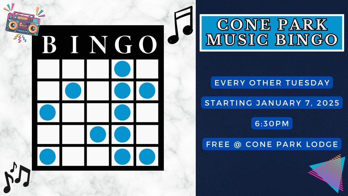 Cone Park Music Bingo