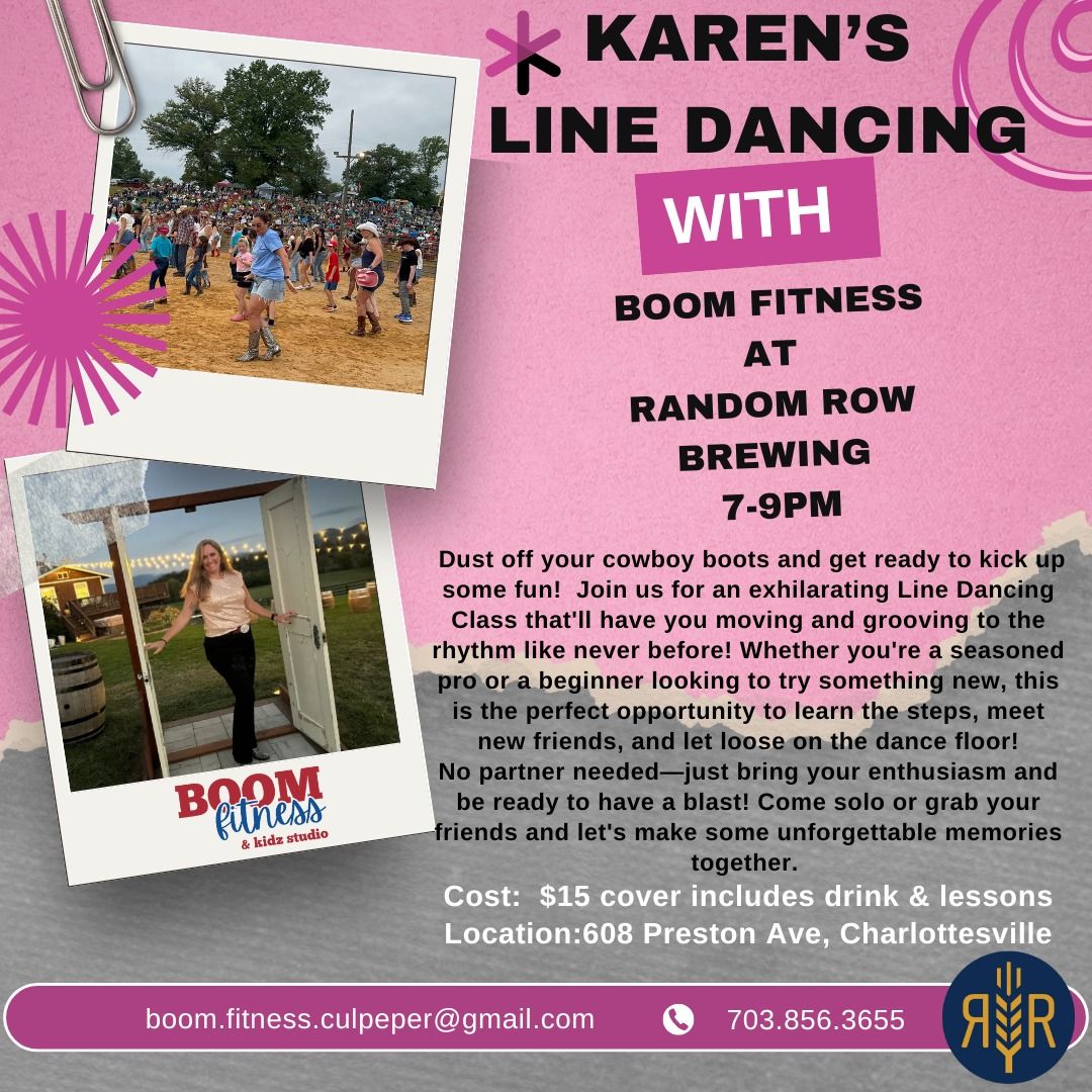 Karen's Line Dancing-BOOM Fitness at Random Row Brewing