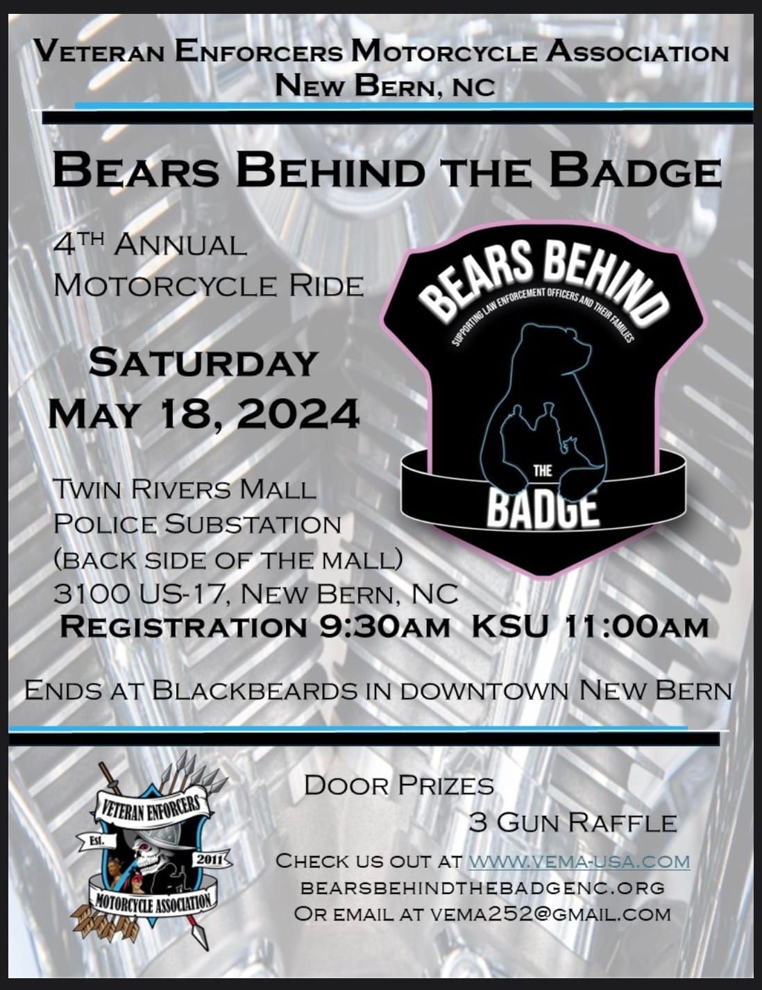 4th Annual Bears Behind the Badge Motorcycle Ride