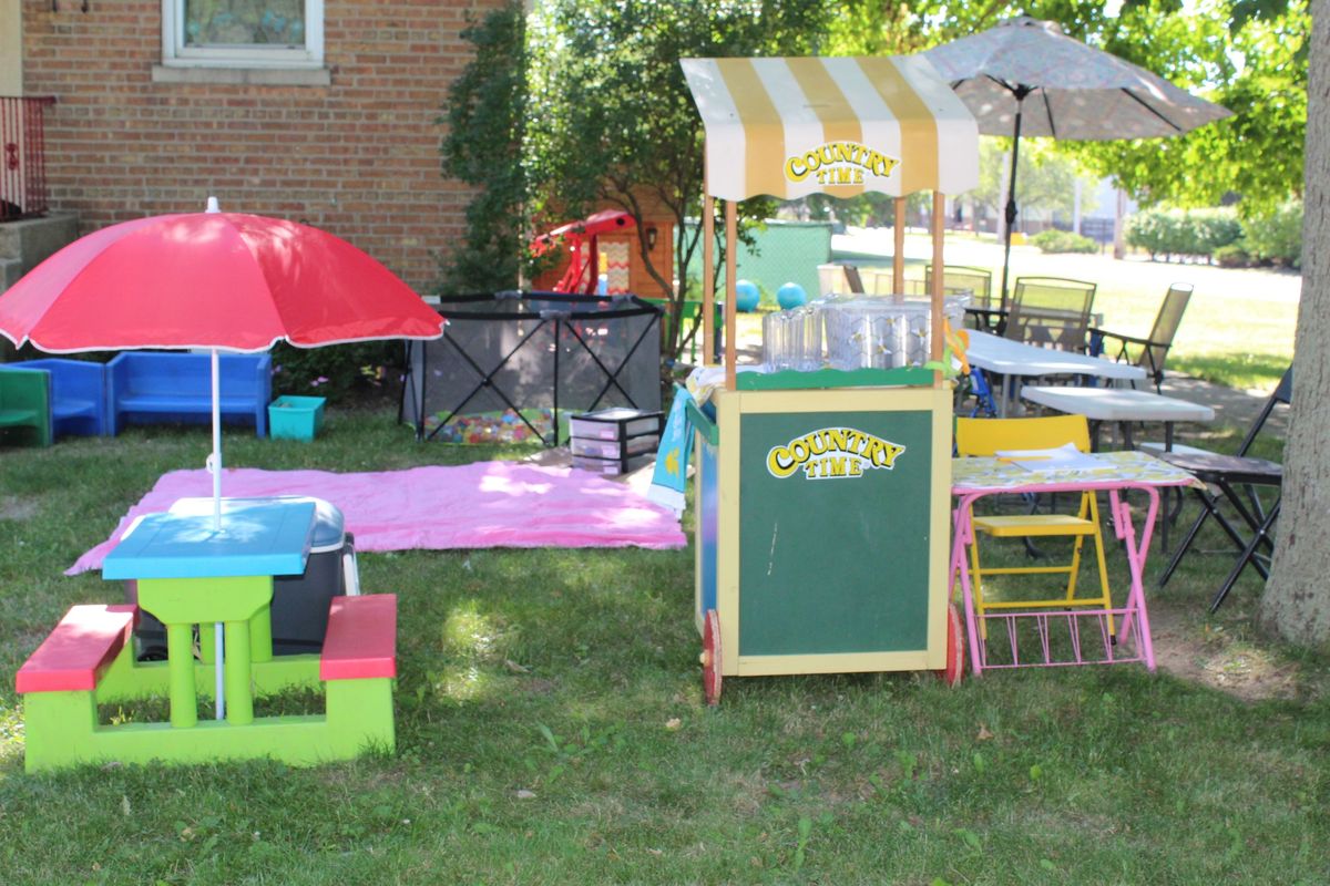 Lemonade Stand, Rummage Sale, Book Store, and Costume Shop