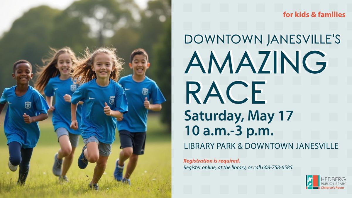 Downtown Janesville's Amazing Race (kids & families)