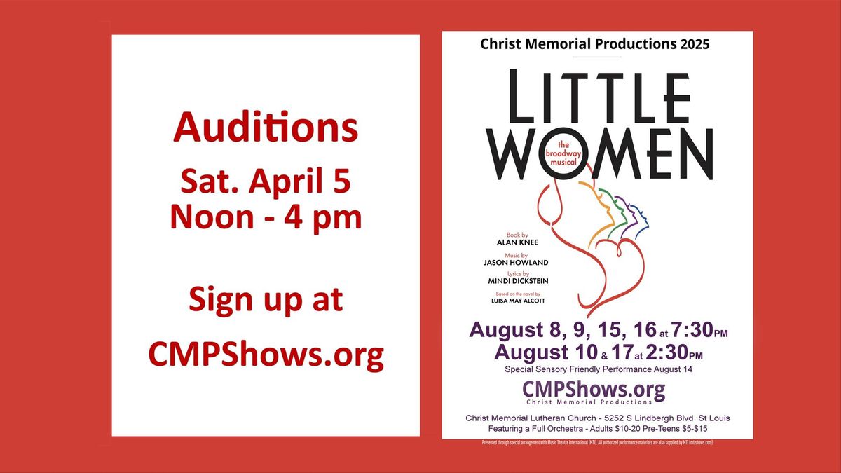 CMP Auditions for Little Women