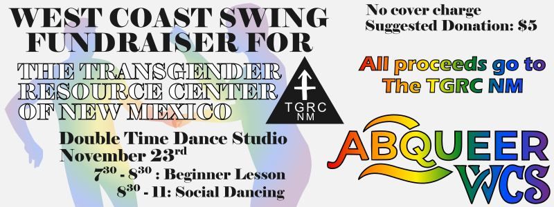 West Coast Swing Fundraiser for The Transgender Resource Center of New Mexico