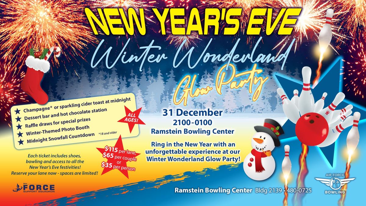 New Year's Eve Winter Wonderland Glow Party