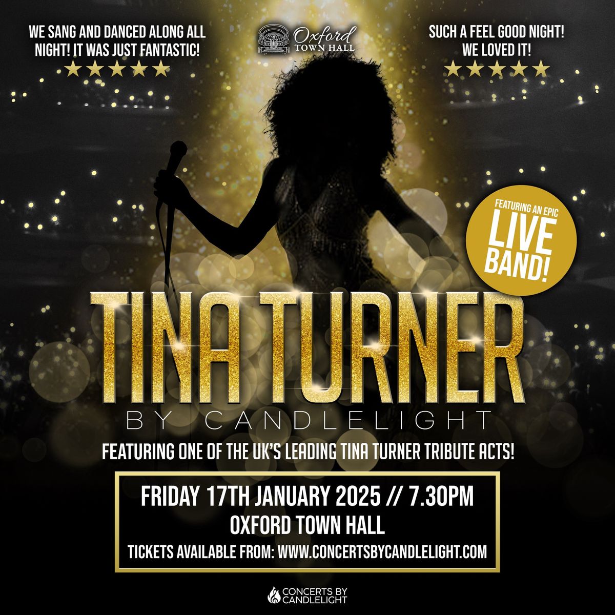 Tina Turner By Candlelight At Oxford Town Hall