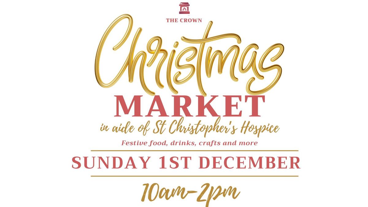 Charity Christmas Craft Market for St Christopher's Hospice