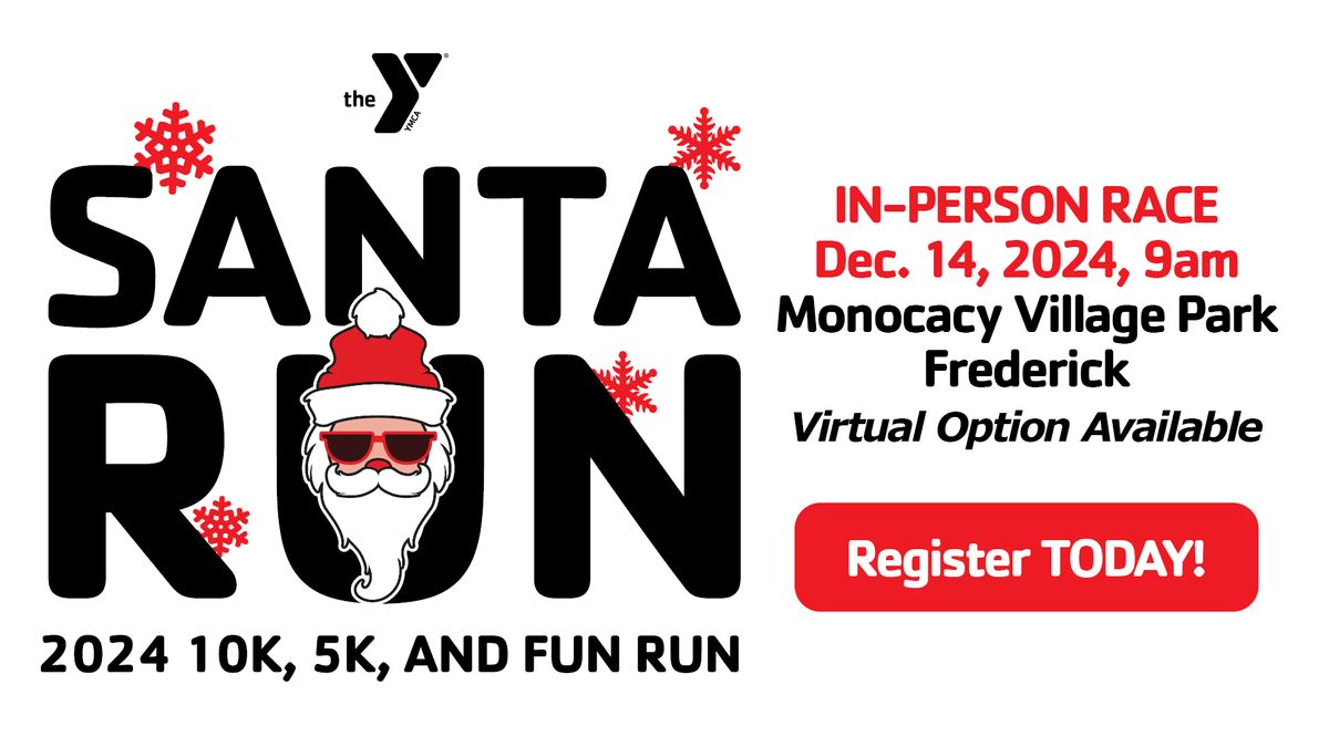 YMCA Santa Run 5K\/10k\/1 mile Elf Run - LIVE and VIRTUAL