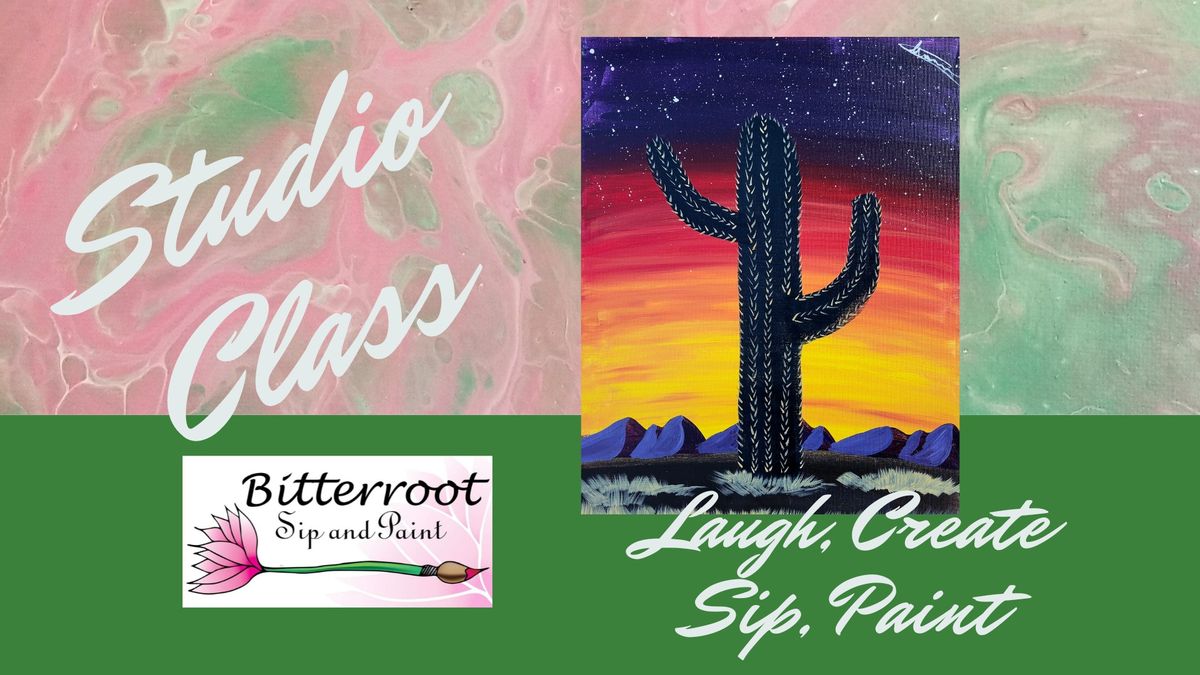 Friday Fun Class- Prickly Sunset