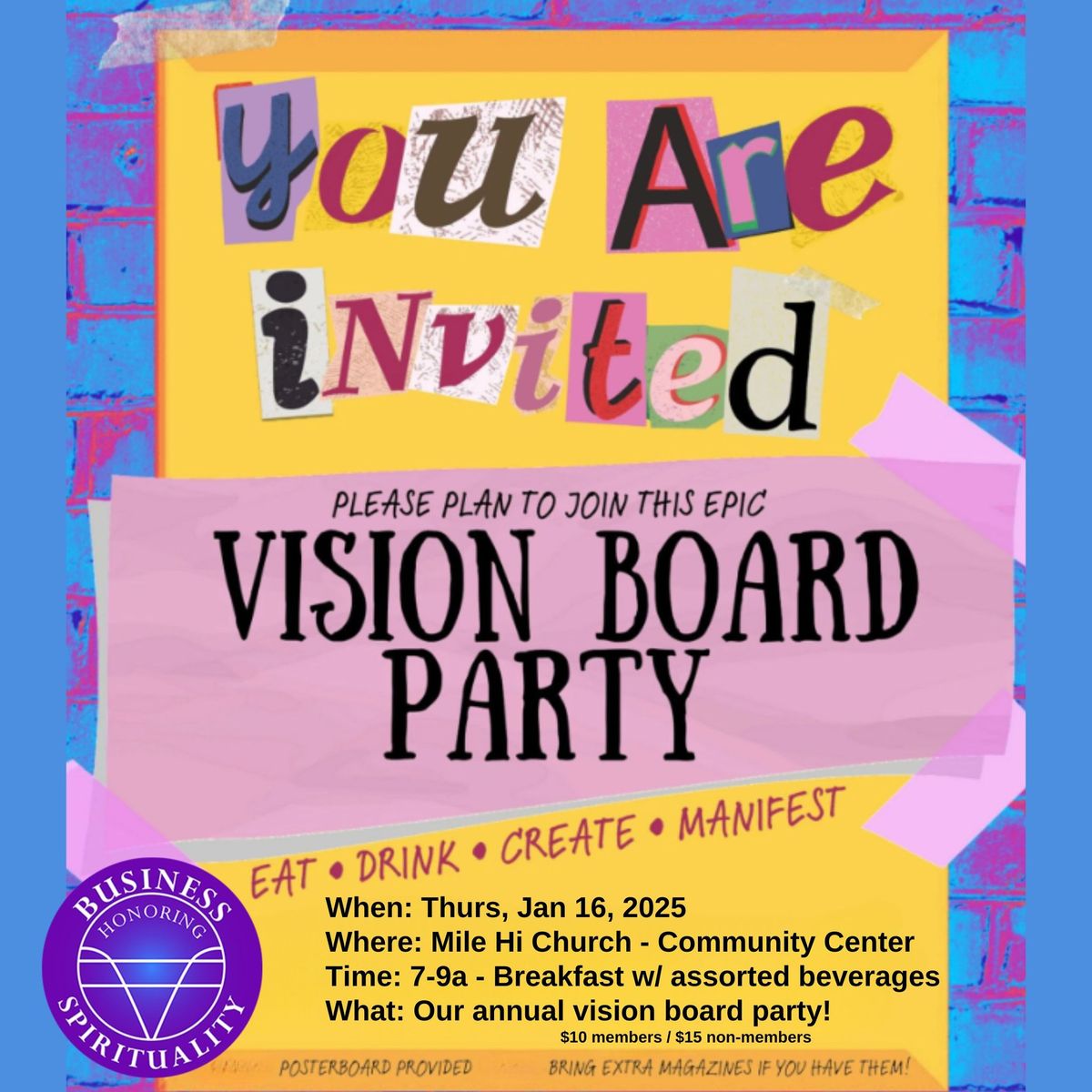 BHS 2025 Vision Board Event