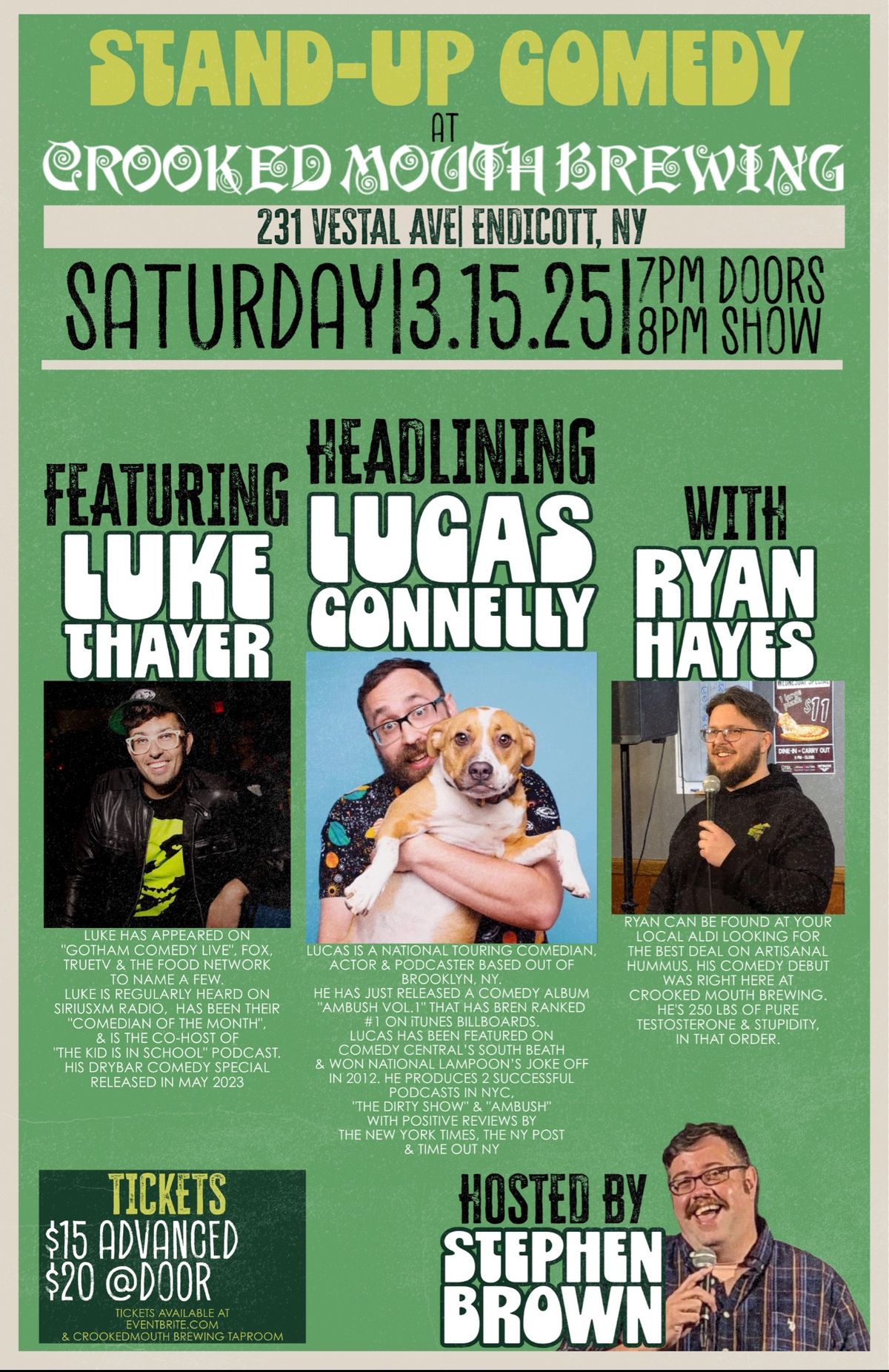 Lucas Connelly headlines Crooked Mouth Brewing!