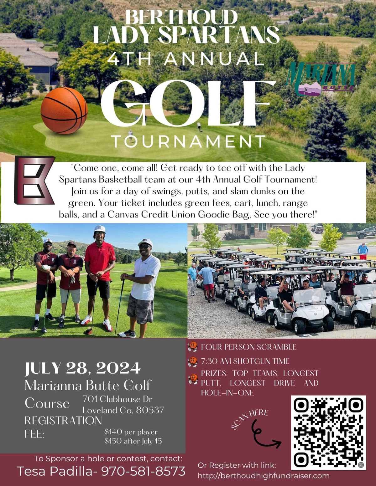 Berthoud Girl's Basketball 4th Annual Golf Tournament 