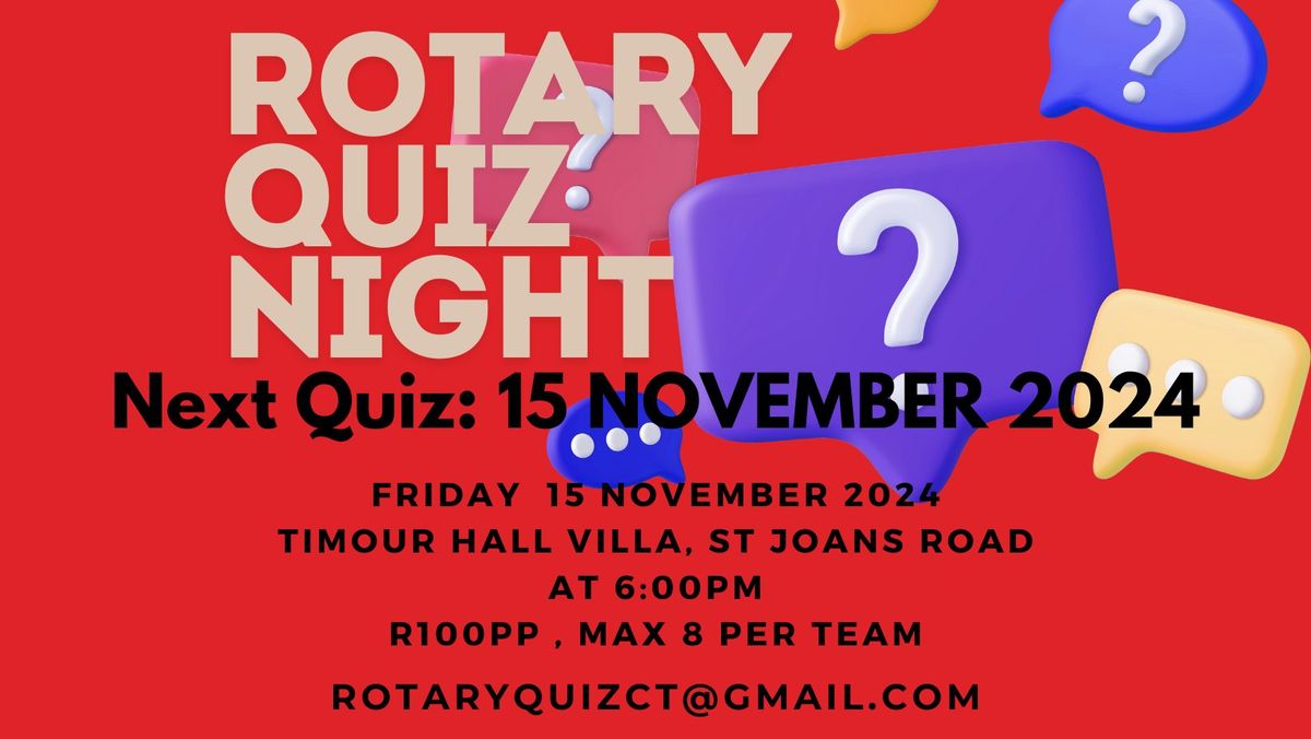 10th Annual Rotary Quiz Night