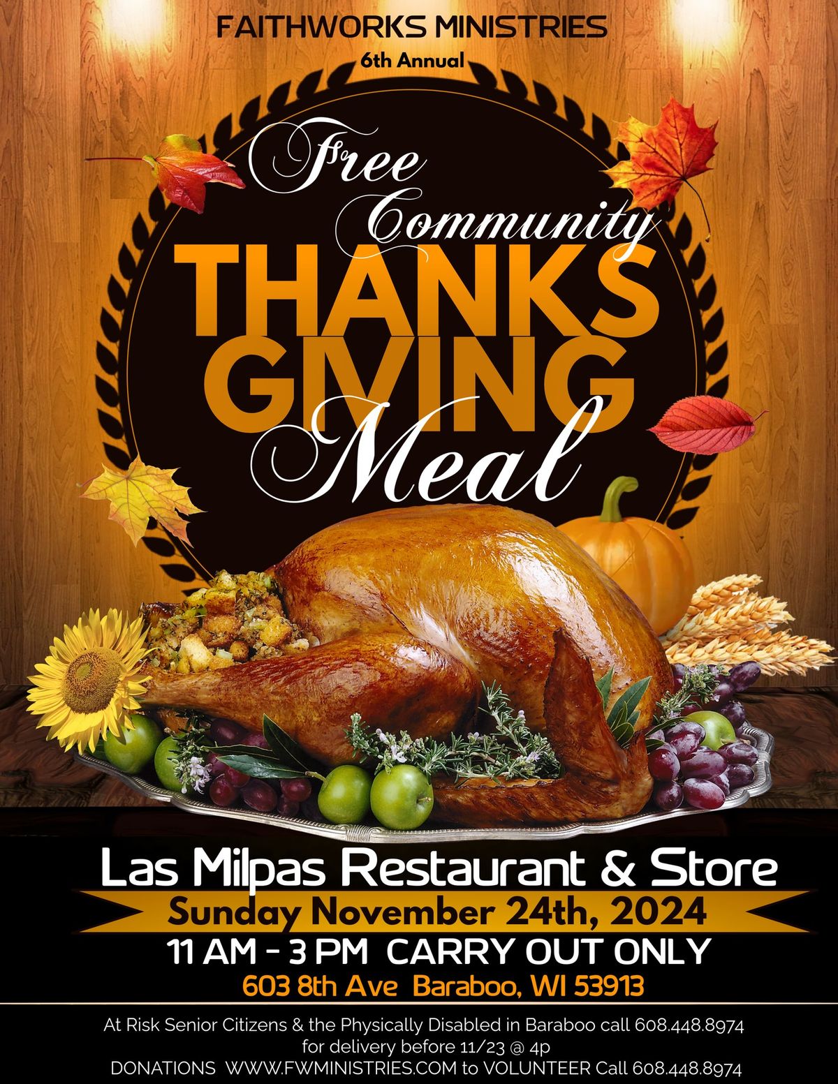 6th Annual Free Community Thanksgiving Meal