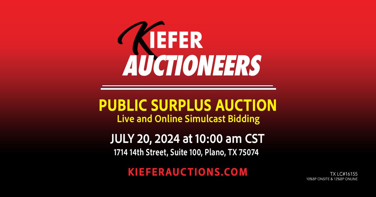 Public Surplus Auction - Plano, TX