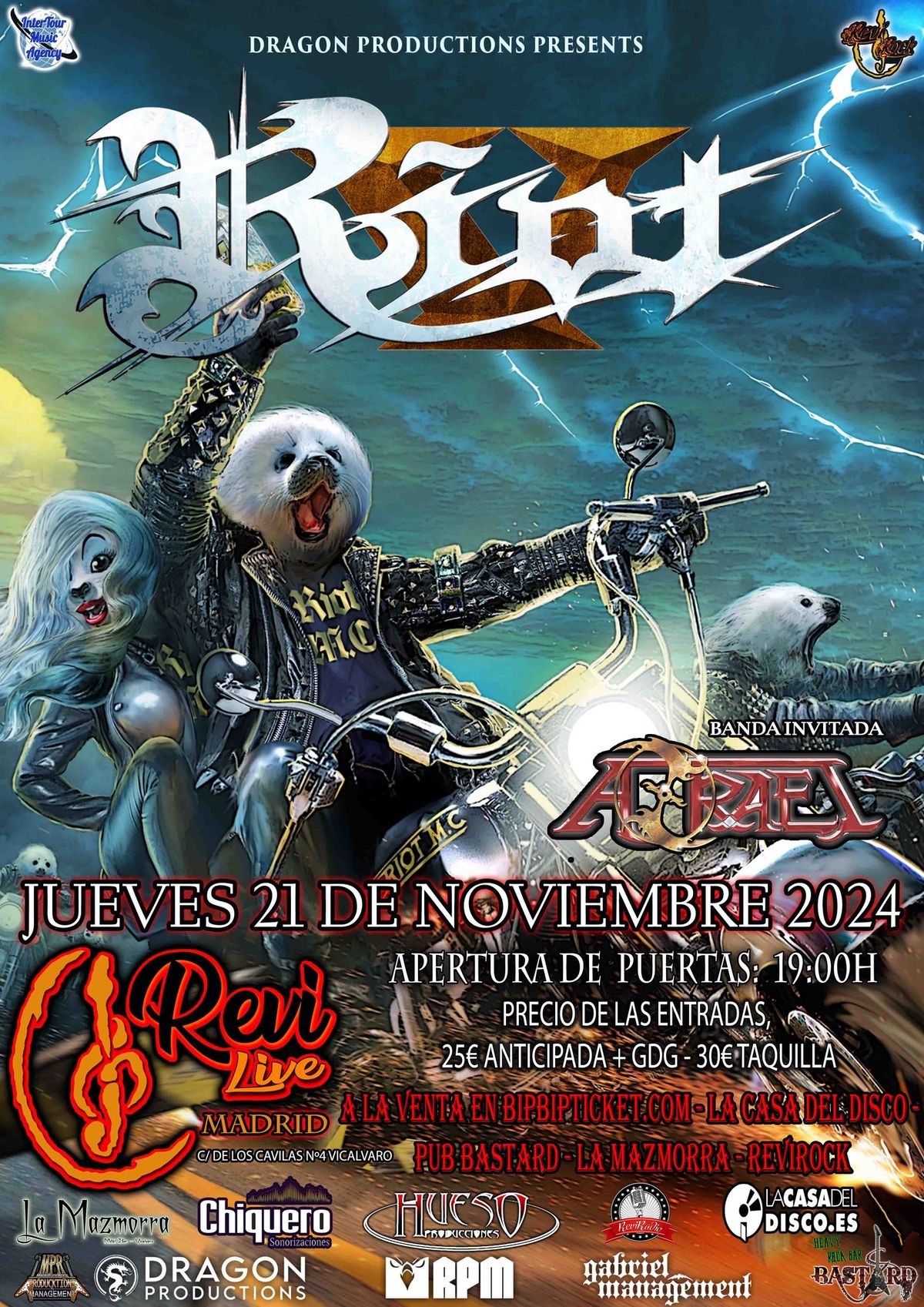 RIOT V + Azrael en ReviLive (Madrid)