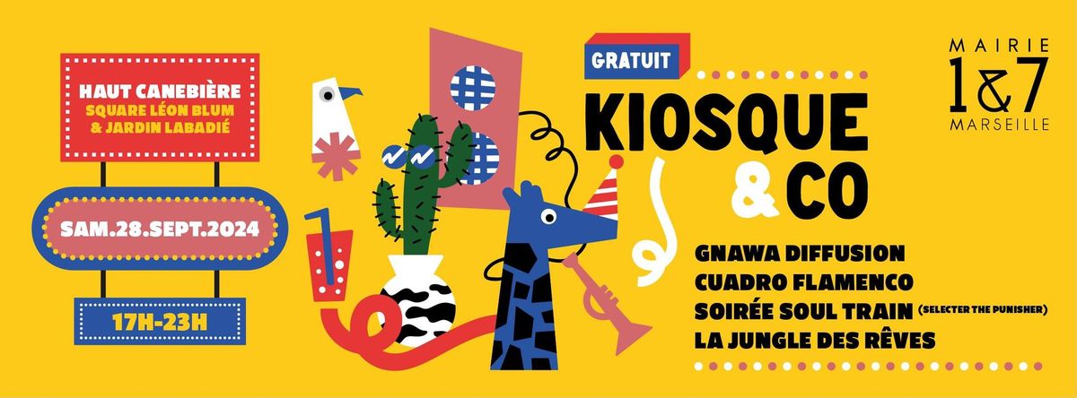 Kiosque & Co : Gnawa Diffusion, Cuadro Flamenco, Soir\u00e9e Soul Train... Haut Canebi\u00e8re - Marseille