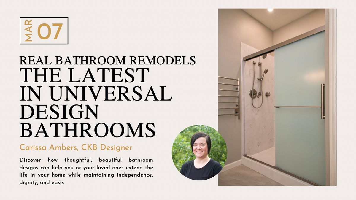 Real Bathroom Remodels- The Latest in Universal Design Bathrooms