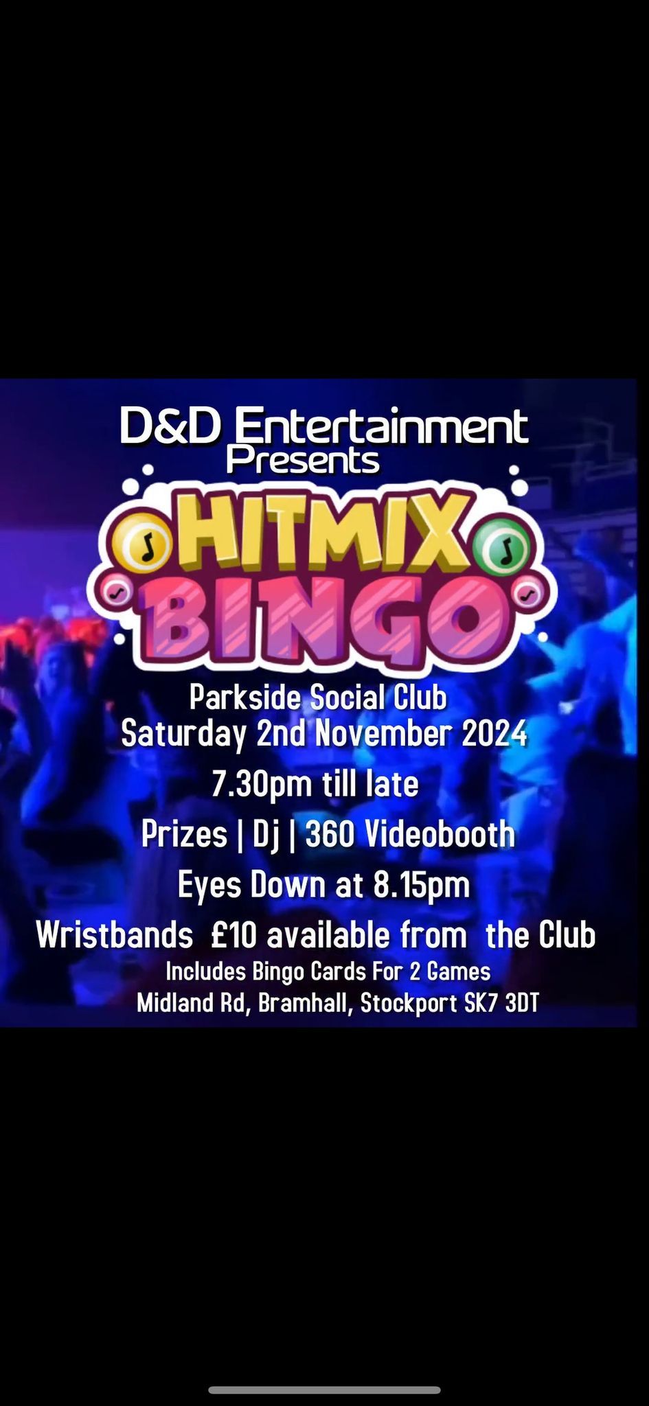 Hitmix Bingo - Parkside 