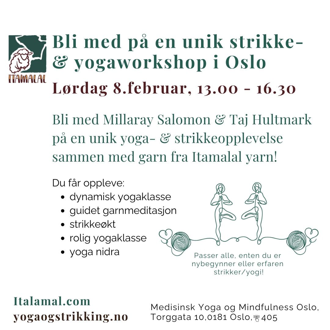 Strikke- og yogaworkshop med Itamalal yarn