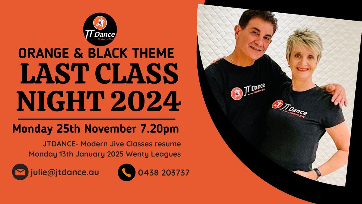 JTDance Mode Monday- Last Class for 2024- Orange & Black Theme @ Wenty Leagues