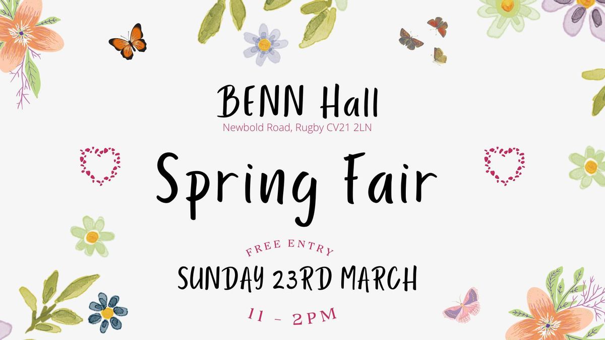 Spring Fair BENN Hall