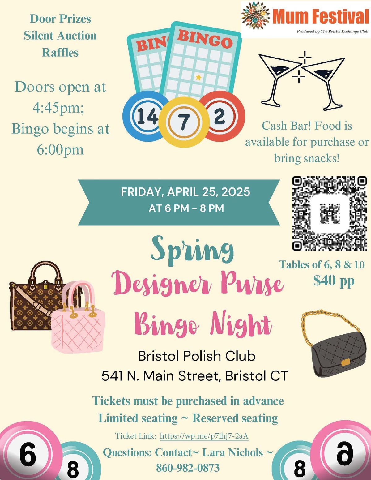 Designer Purse BINGO