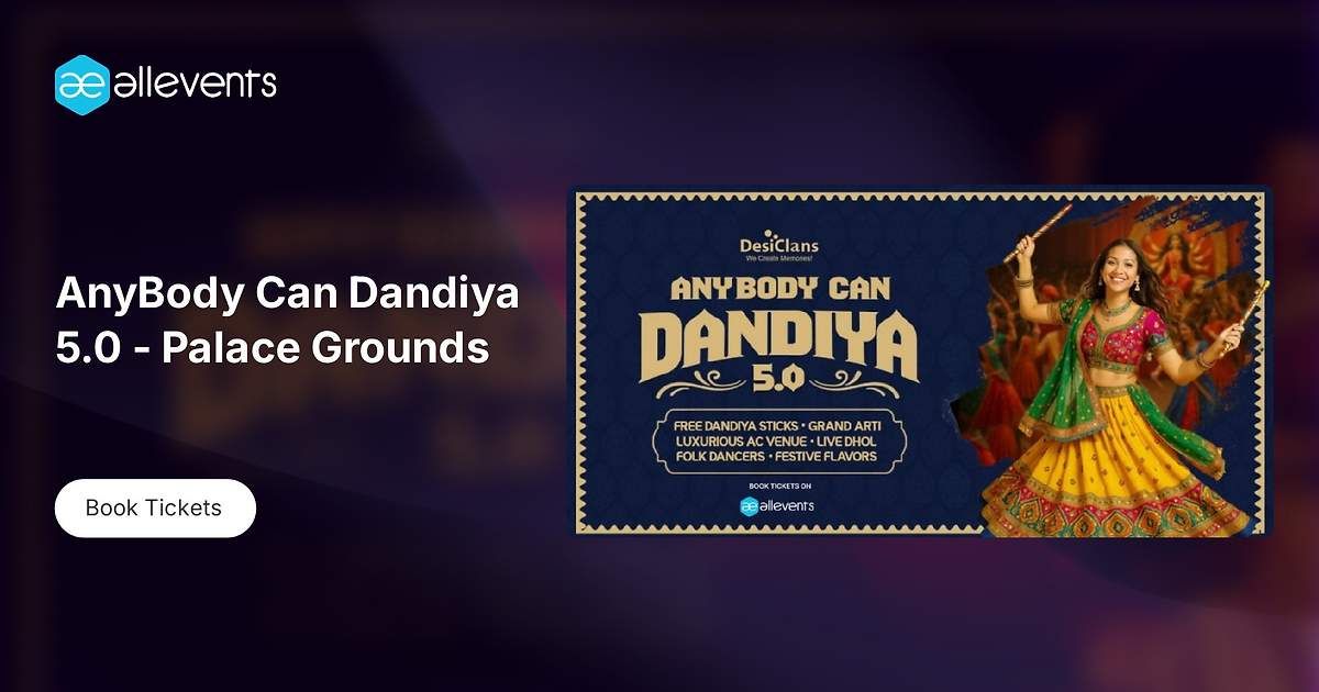 AnyBody Can Dandiya 5.0 - Palace Grounds