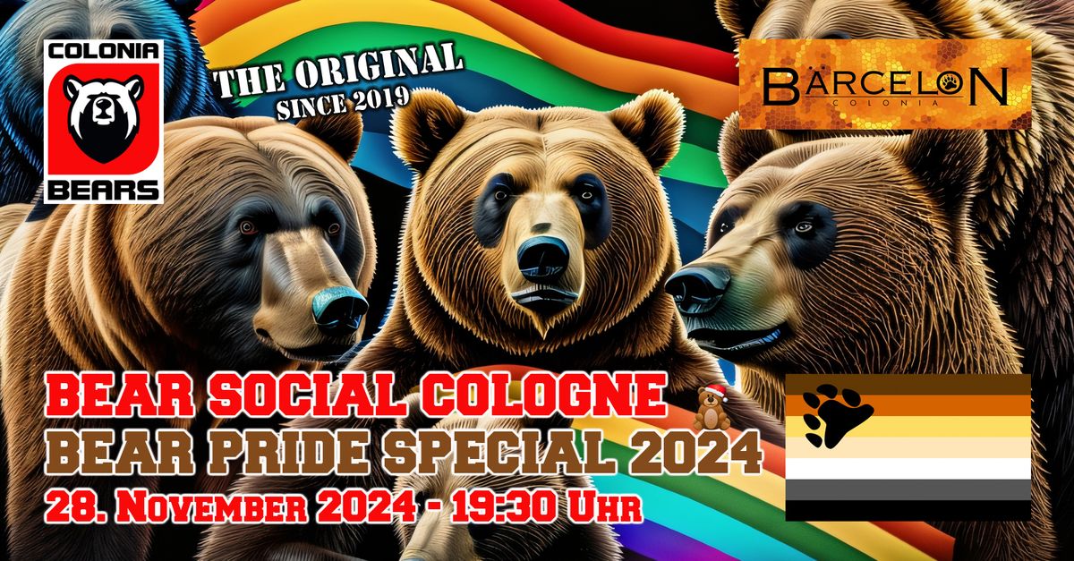 BEAR SOCIAL COLOGNE - BEAR PRIDE SPECIAL 2024