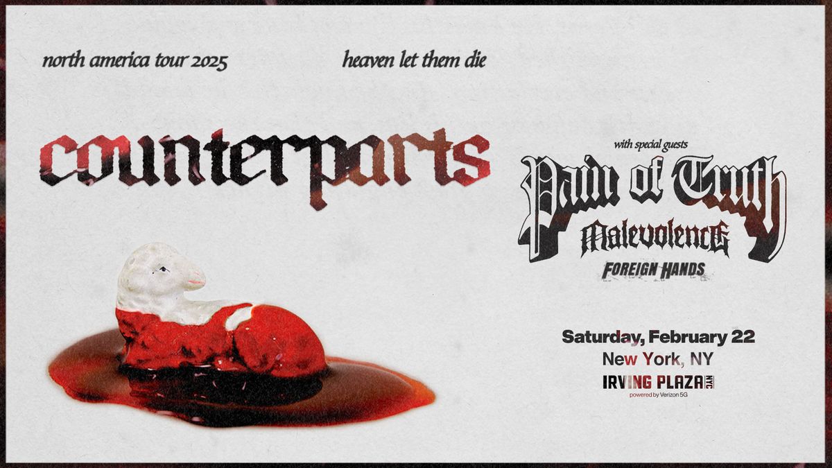 COUNTERPARTS: Heaven Let Them Die Tour