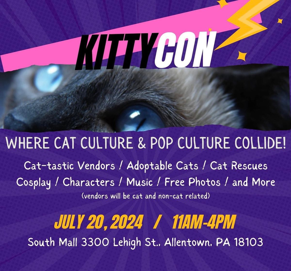 Visit CAHW at Blue Flame\u2019s KittyCon