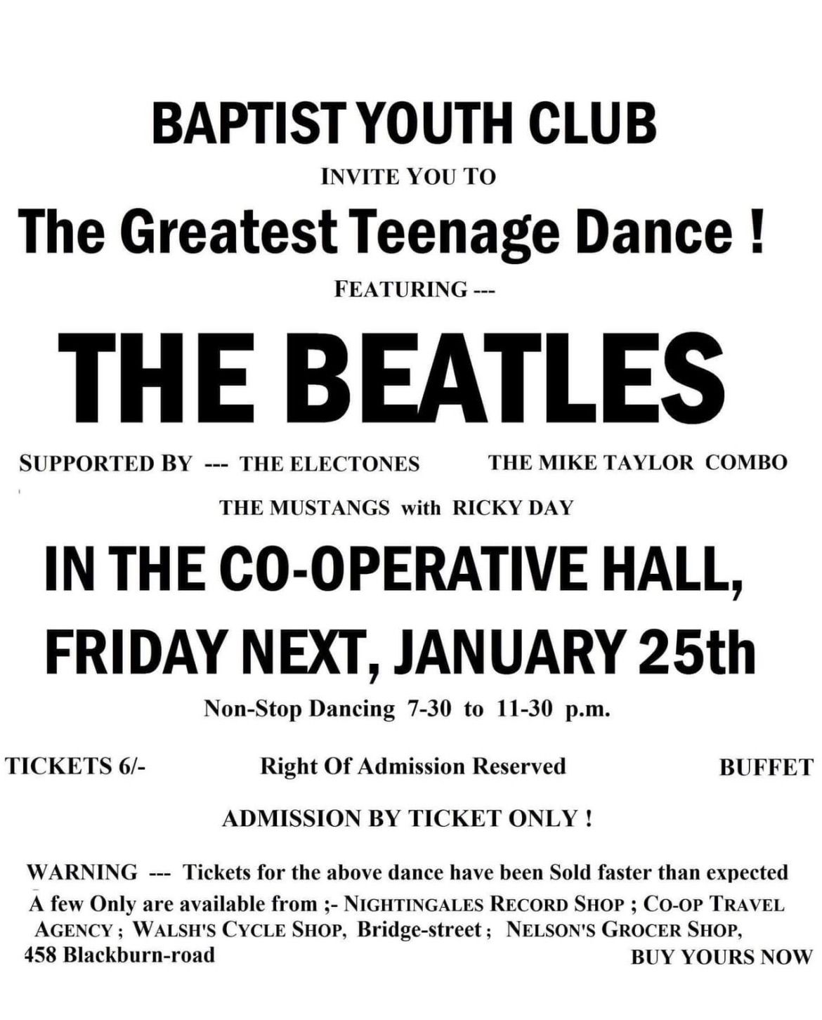 It Was 62 Years Ago Today\u2026 Annual Beatles Night