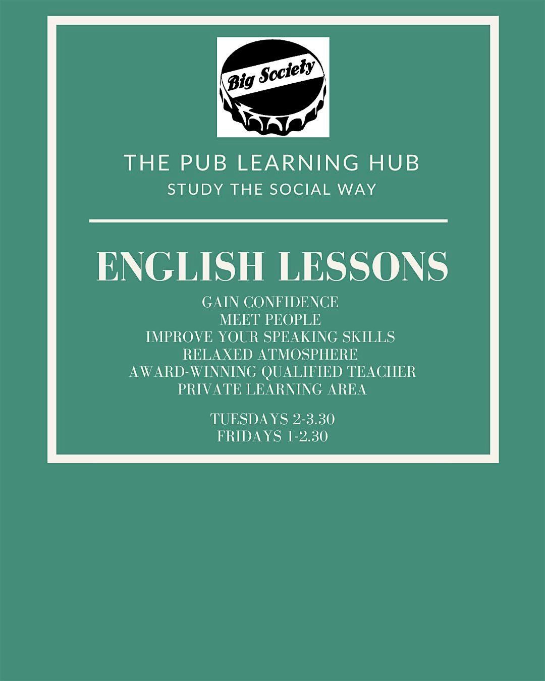 Free Trial! The Pub Learning Hub: English, Tuesday 9th Dec 2-3.30