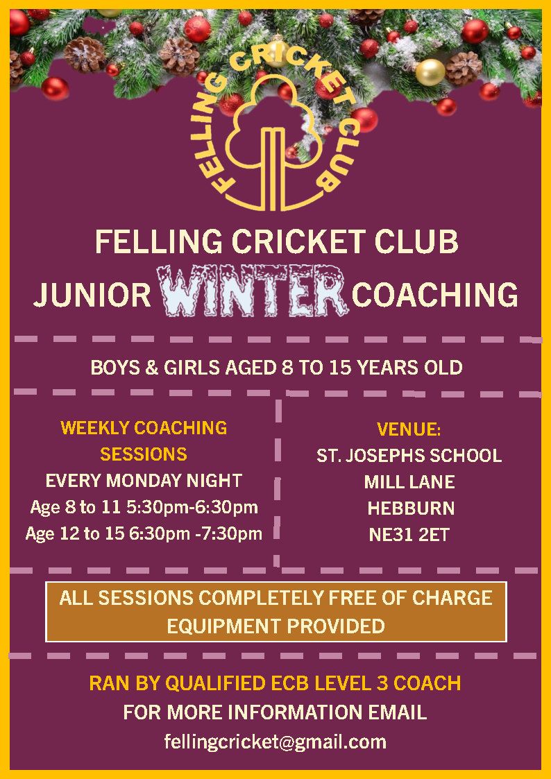 Felling CC - Winter Junior Coaching