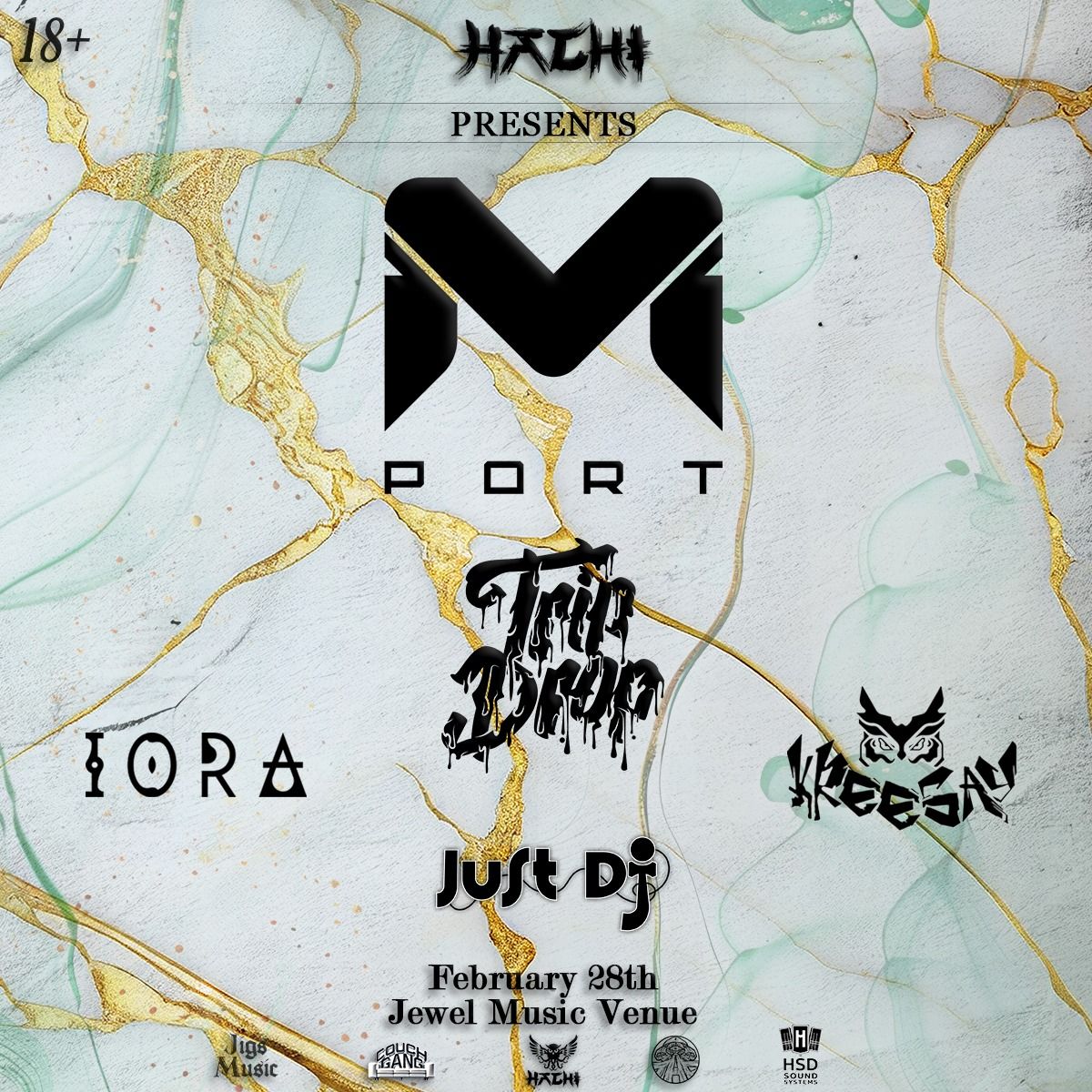 Mport w\/ Trip Drop @Jewel Music Venue 2\/28\/25