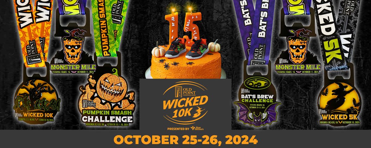 Wicked 10K, 5K, Monster Mile, Pumpkin Smash Challenge, & Bat's Brew Challenge