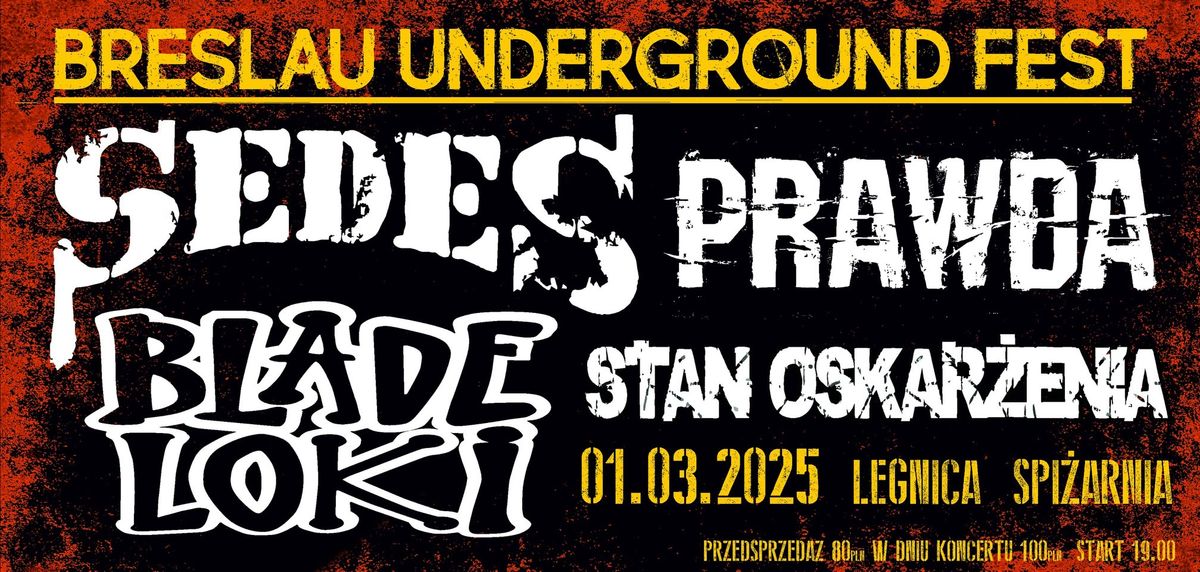 BRESLAU UNDERGROUD FEST LEGNICA - 01.03.2025