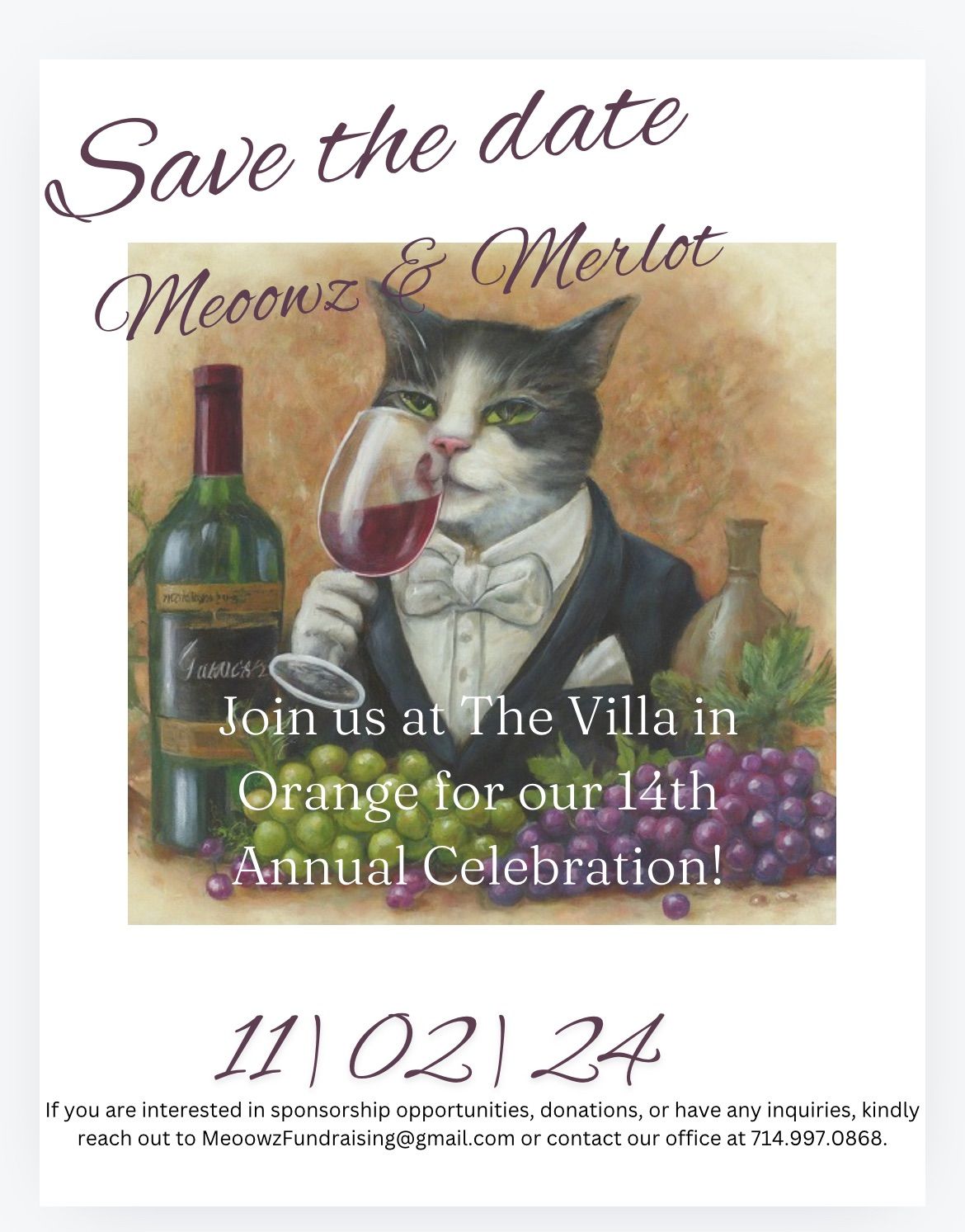 14th Annual Meoowz & Merlot