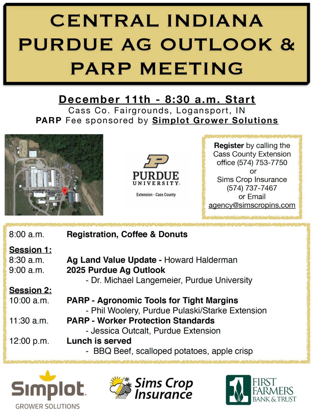 2025 Central Indiana Purdue Ag Outlook & PARP meeting