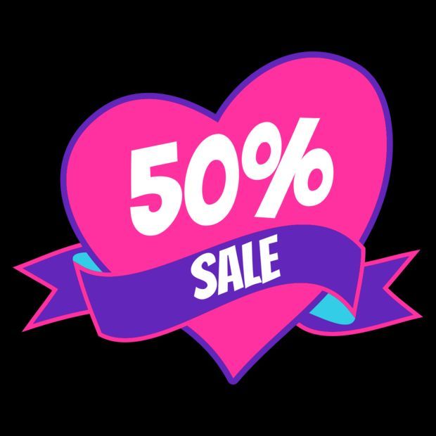 50% Off Valentine's Day Sale 