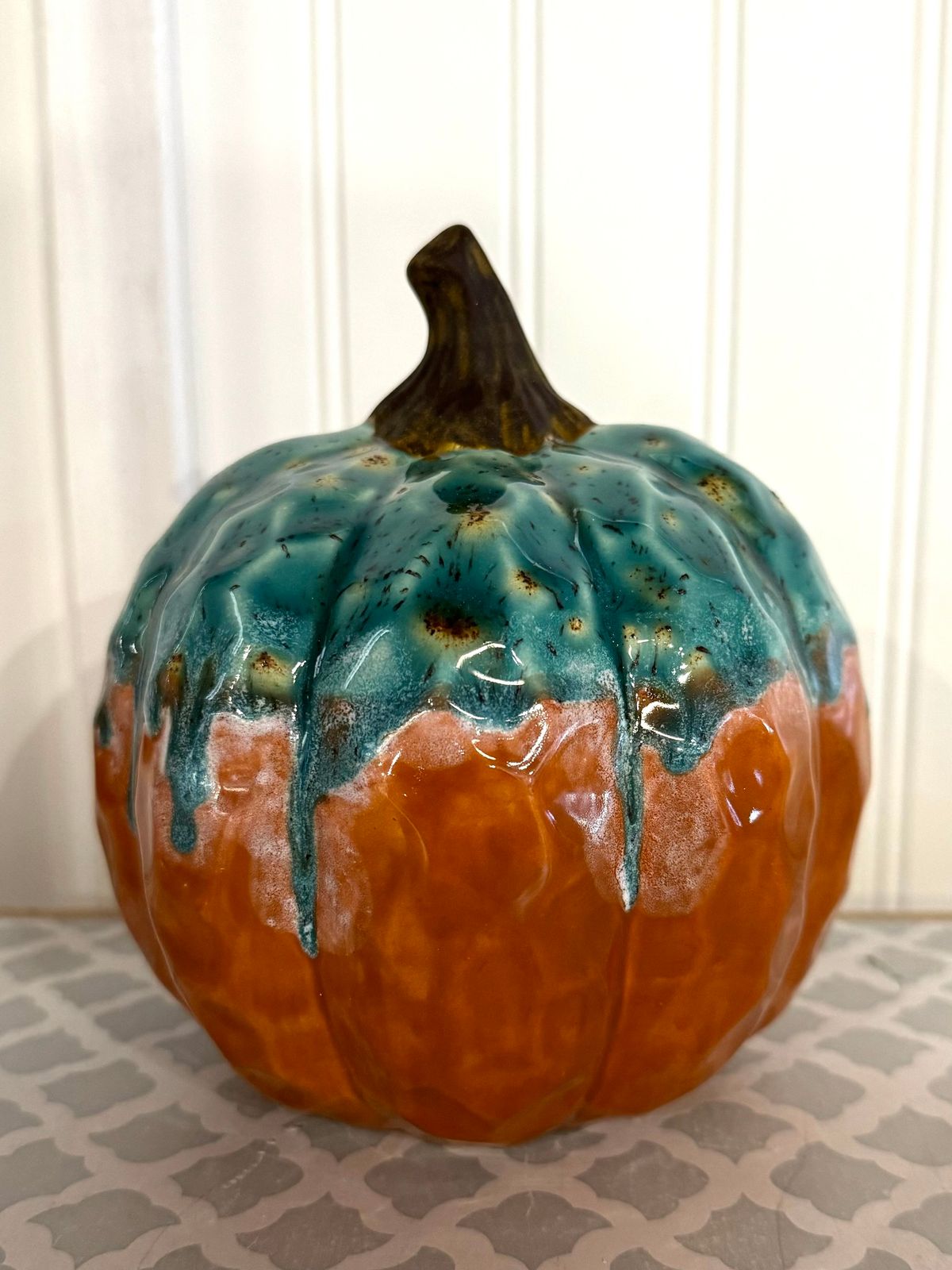 Technique Tuesday: Dimpled Pumpkins and Glaze Dripping