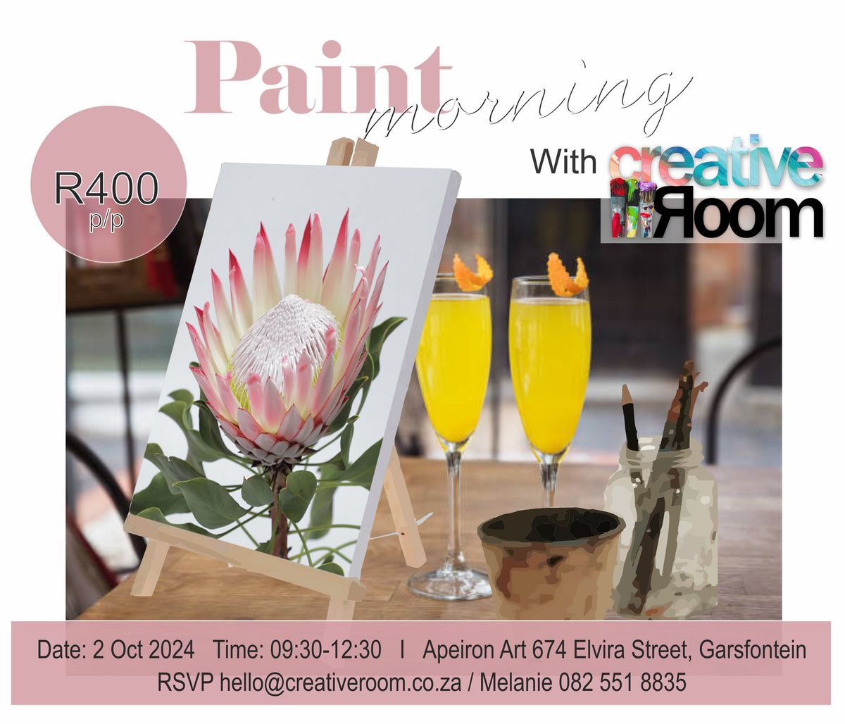 Paint morning 'Protea'