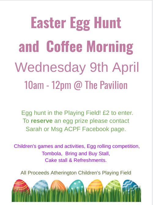 Easter Egg hunt and Coffee Morning at The Pavilion