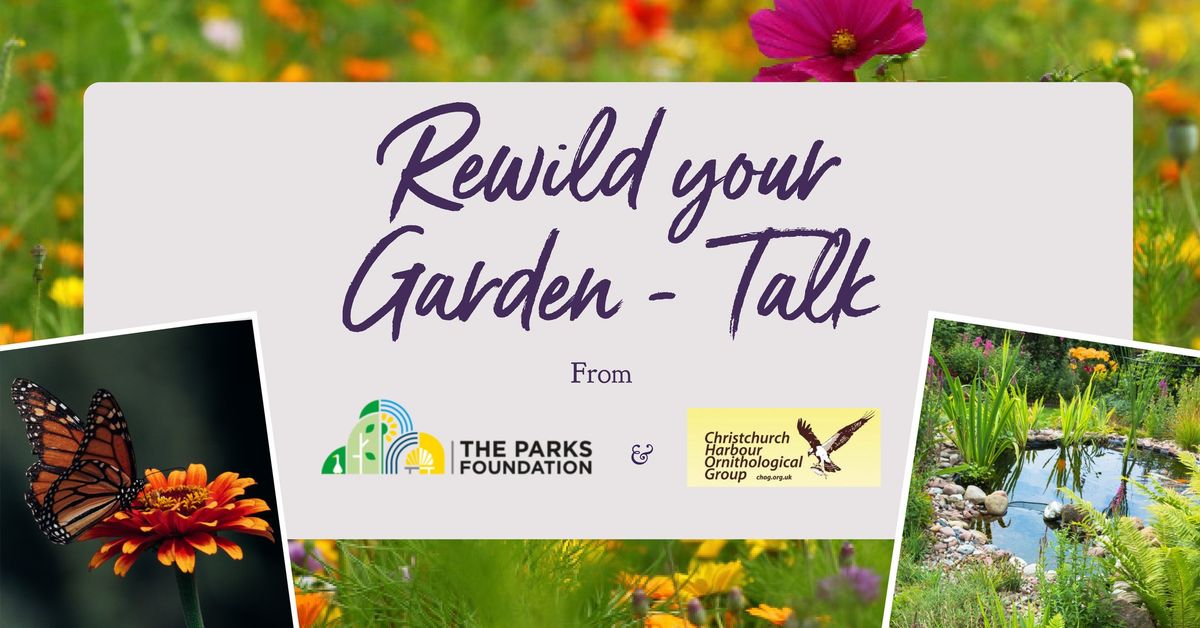 Rewild Your Garden - Talk (Stewarts, Christchurch)