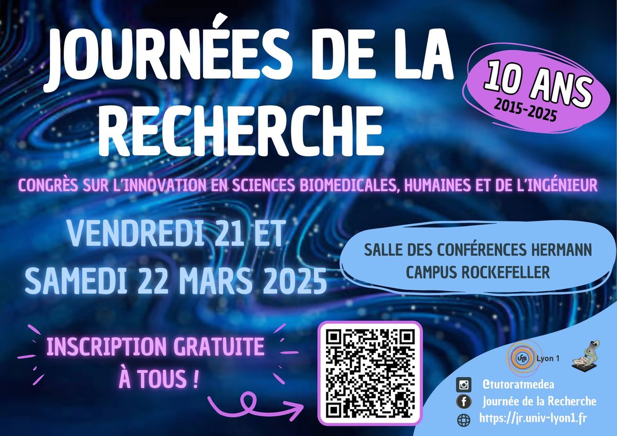 Journ\u00e9es de la Recherche 2025