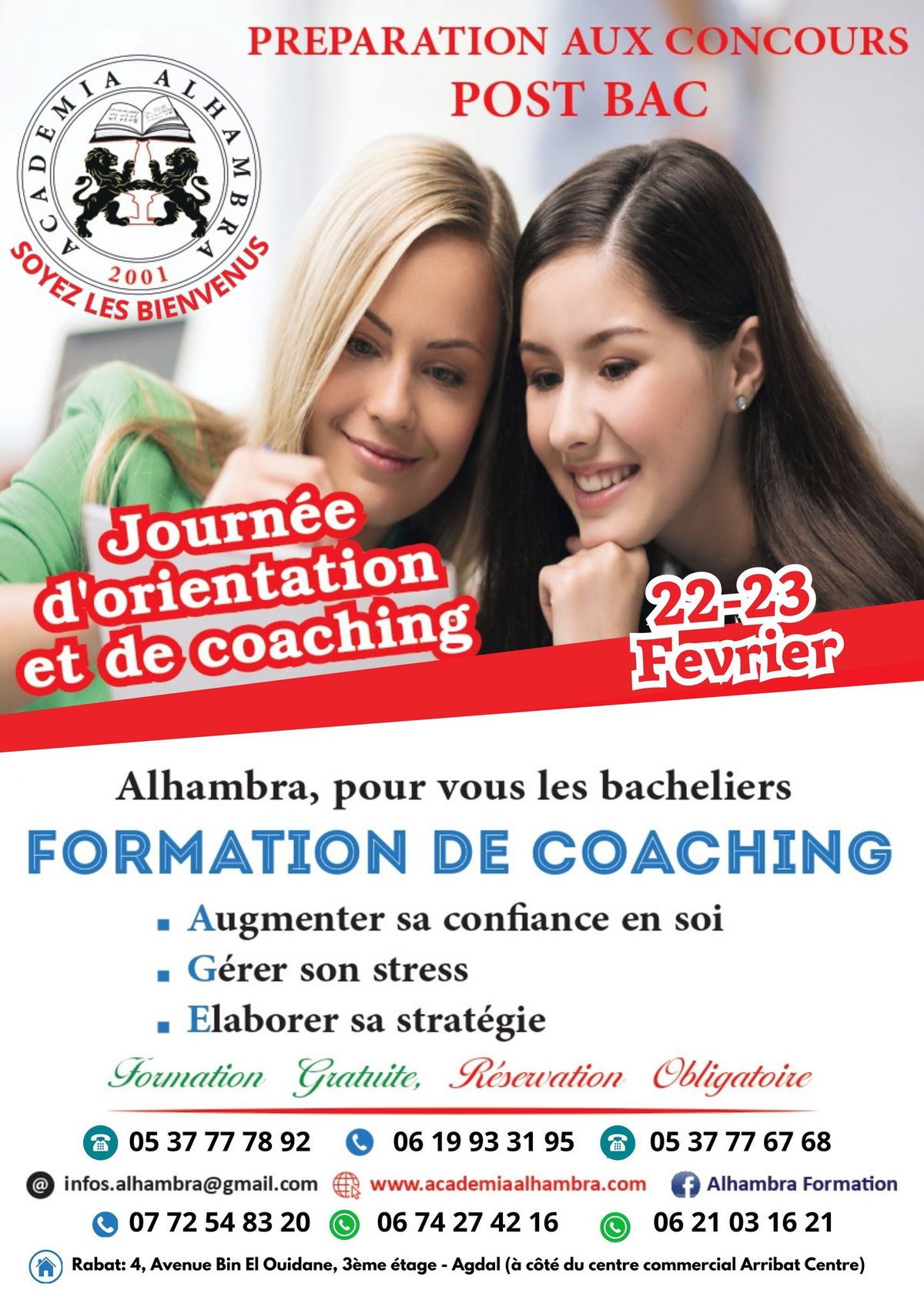 Journ\u00e9e d'Orientation et de Coaching Rabat #GRATUIT