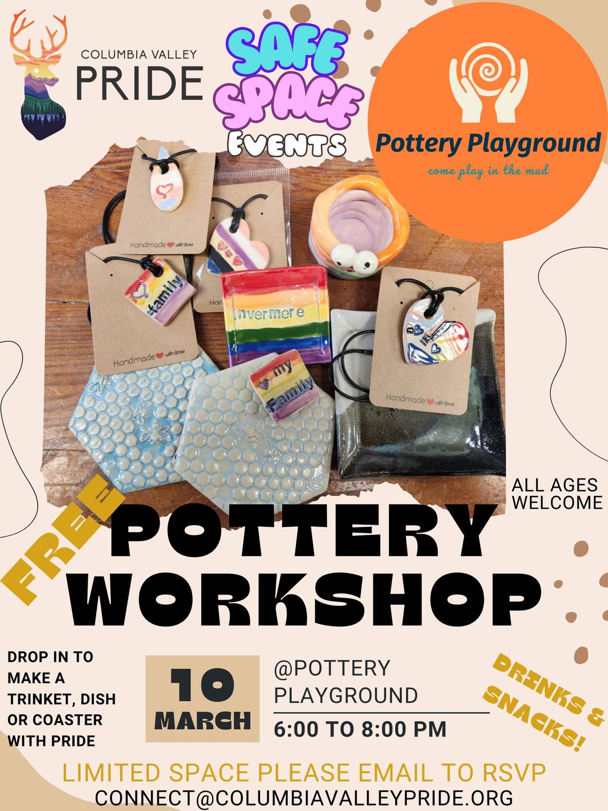 Free Pottery Workshop with Pottery Playground! Safe Space Event