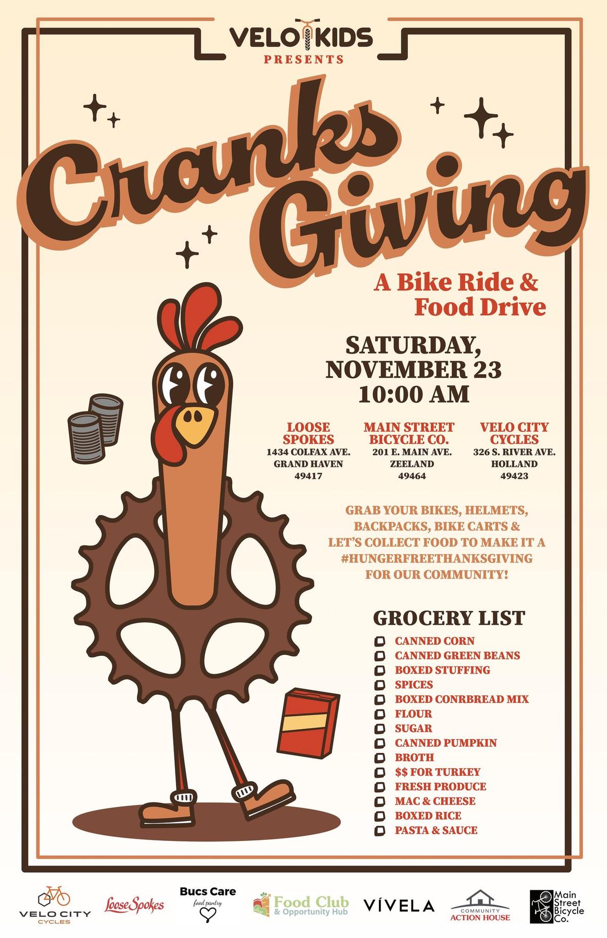 Cranksgiving 2024: Holland Bike Ride + Food Drive