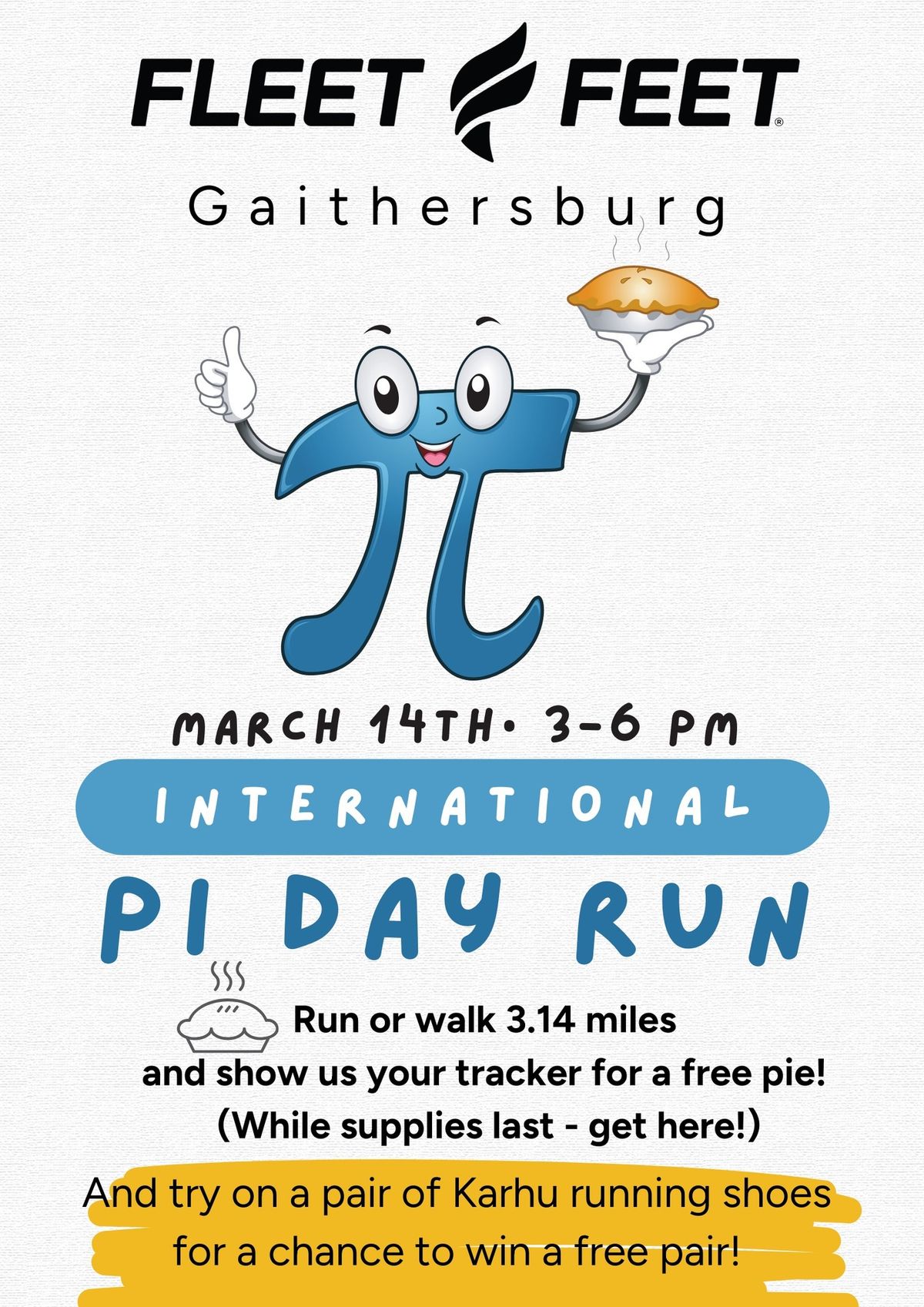 Pi Day 3.14 mile run\/walk 